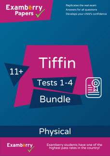 11+ Tiffin - Stage One - Practice Tests 1-4 Bundle (Physical)