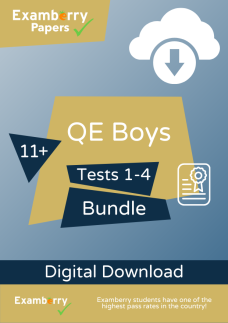 11+ QE Boys Practice Tests 1-4 Bundle (Download)
