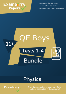 11+ QE Boys Practice Tests 1-4 Bundle (Physical)