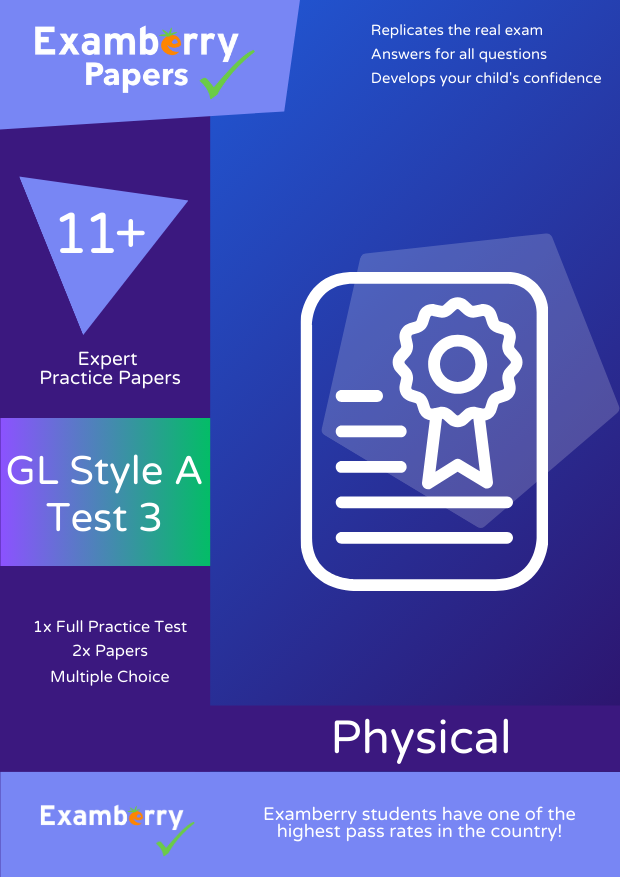 Gl Assessment Example 11+ GL Assessment (Style A) Practice Test 3 (Physical)