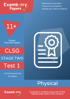 11+ City of London School for Girls (CLSG) Stage Two Practice Test 1 (Physical)