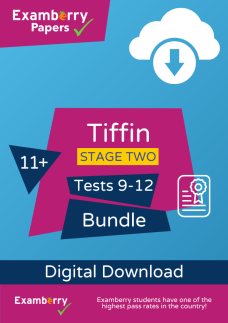 11+ Tiffin - Stage Two - Practice Tests 9-12 Bundle (Download)