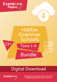 11+ Halifax Grammar Schools FSCE Practice Tests 1-4 Bundle (Download)