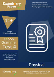 11+ Ripon Grammar School Practice Test 4 (Physical)