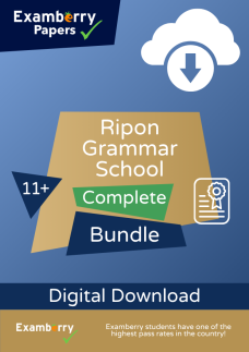 11+ Ripon Grammar School Practice Tests COMPLETE Bundle (Download)